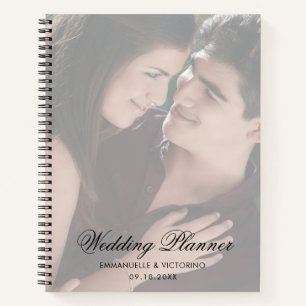 Carnet Photo moderne avec Wedding planner de script éléga