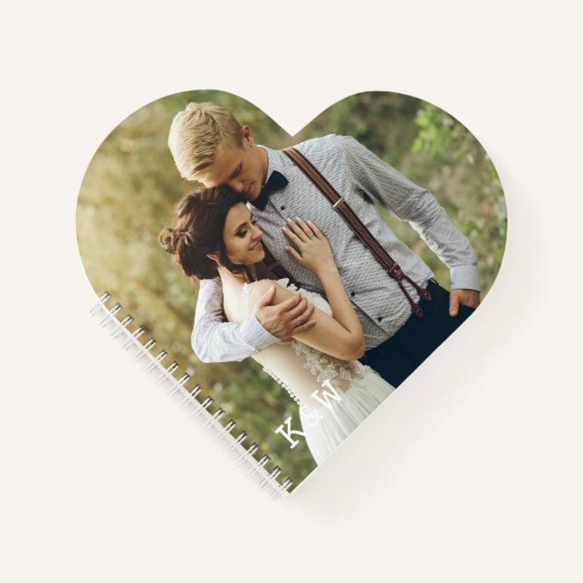 Carnet Photo Monogramme moderne (Devant)