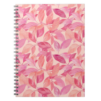 Carnet photo Motif à feuille rose