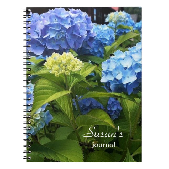 Carnet photo Nikko Blue Hydrangea Flower Spiral (Devant)