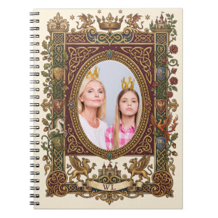 Carnet Photo personnalisé avec monogramme de conte de fée