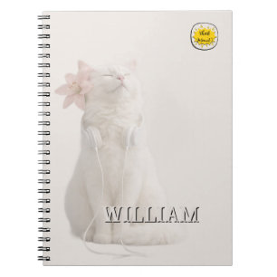 Carnet photo personnalisé chat argent