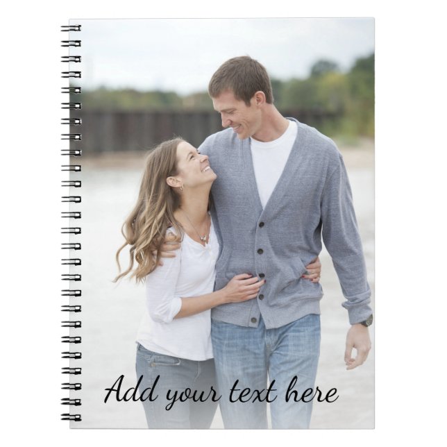 Carnet Photo personnalisée Ajouter votre texte (Devant)
