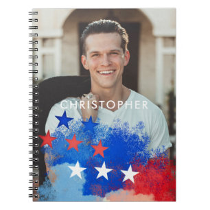 Carnet Photo personnalisée avec drapeau américain