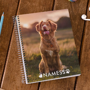 Carnet Photo personnalisée avec le nom de votre chien