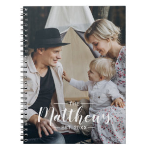 Carnet Photo personnalisée avec nom de famille et année d