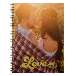 Carnet Photo personnalisée avec superposition d'amour en