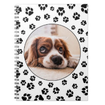 Photo personnalisée Black Dog Pawprints Puppy