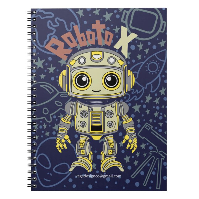 Carnet photo Robot Boy Spiral (Devant)