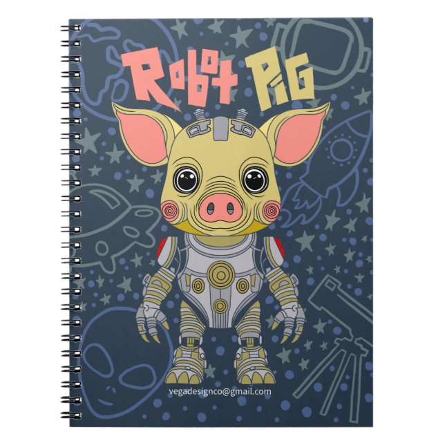 Carnet photo Robot Pig Spiral (Devant)