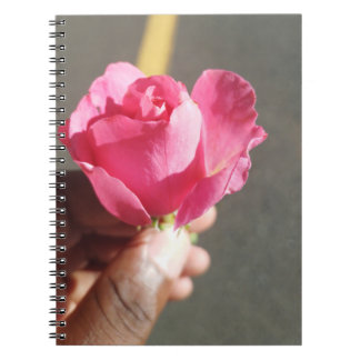 Carnet photo rose de la spirale