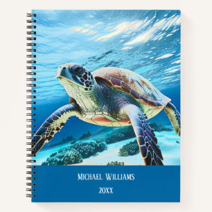 Carnet Photo Sous L'Eau D'Une Tortue