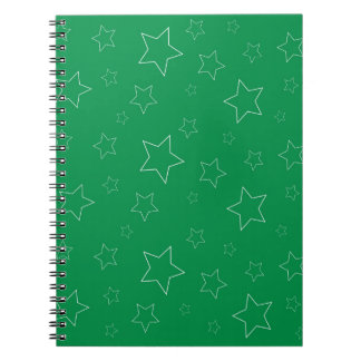 Carnet photo Spiral Green Stars