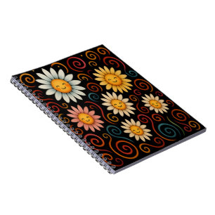 Carnet photo spirale avec marguerites et torrents