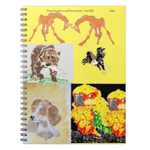 Carnet photo spirale : Couverture d'animaux