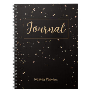Carnet photo Stars Night Black Spiral