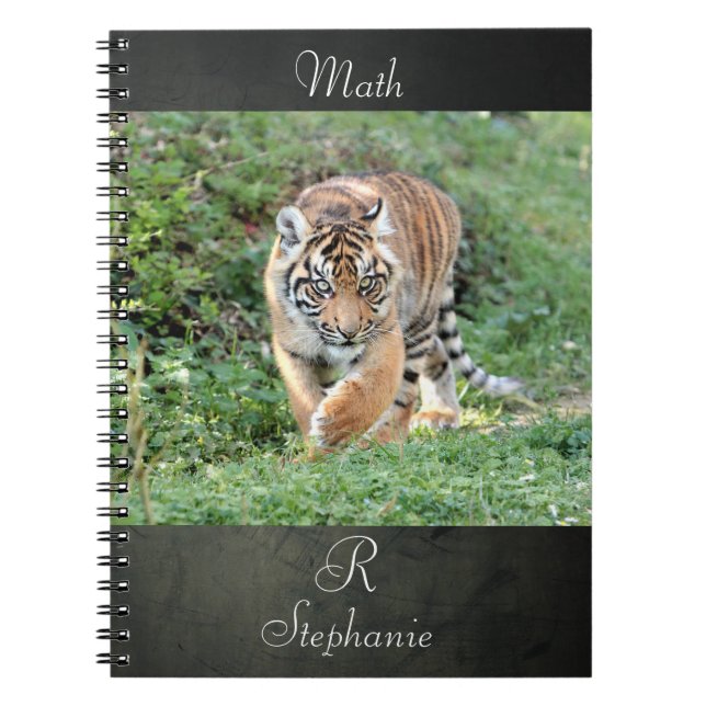 carnet Photo tiger, animaux. (Devant)