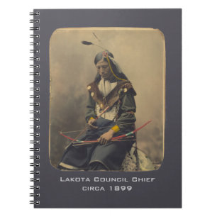 Carnet Photo vintage Native American Lakota Indian Chief