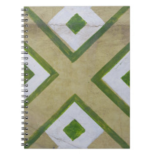 Carnet Photographie de gros plan textile Brown, blanc et
