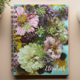 Carnet Photographie florale Élégant Fleur sauvage Personn