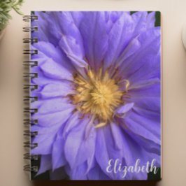 Carnet Photographie florale Élégante Fleur violet Personn