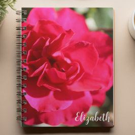 Carnet Photographie florale Élégante Rose Rose Personnali