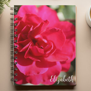 Carnet Photographie florale Élégante Rose Rose Personnali