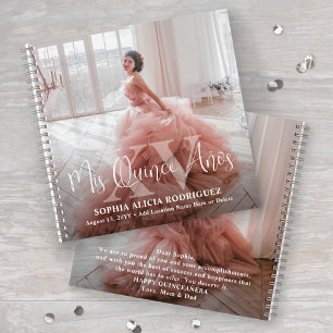 Carnet Photos avant et arrière Mis XV Años Quinceañera In
