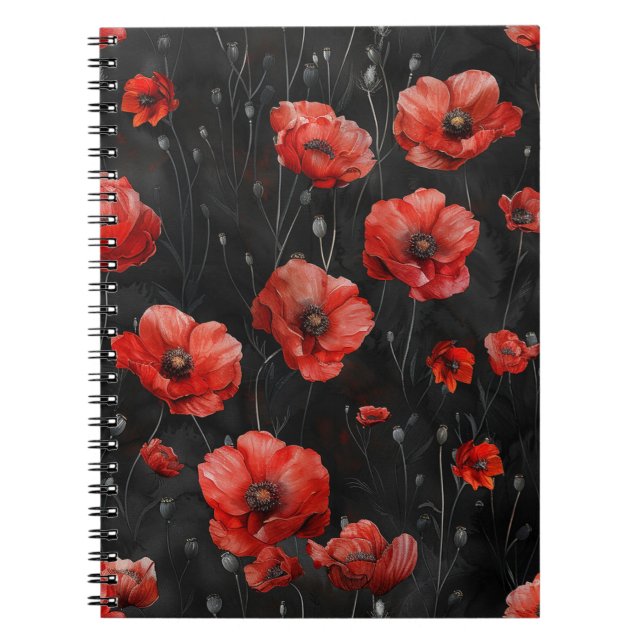 Carnet Photos rouges en noir (Devant)