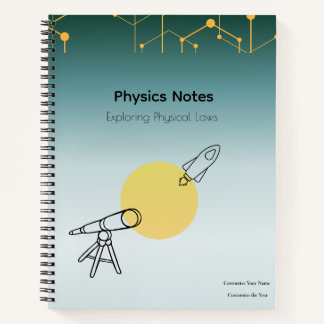 Carnet Physics Notes Notebook