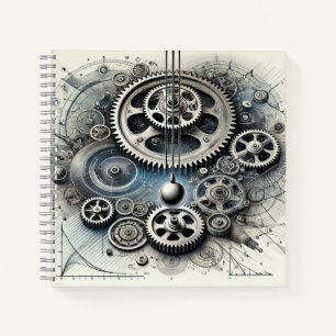 Carnet Physique Mécanique Engrenages, Mouvement & Diagram