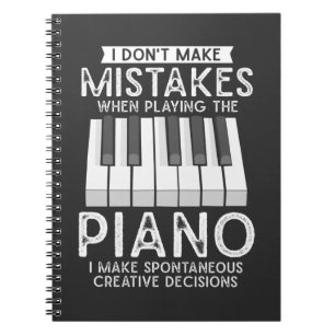 Carnet Pianiste créatif et musicien de piano amateur de 