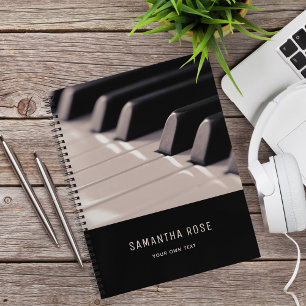 Carnet Piano Keys Music Enseignant Classe Élégant