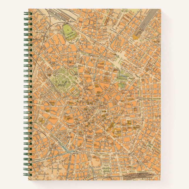 Carnet Pianta di Milano - Carte de Milan, Italie (Devant)