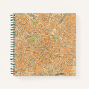 Carnet Pianta di Milano - Carte de Milan, Italie