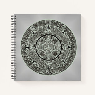 Carnet Pierre de soleil aztèque mexicaine Calendrier maya