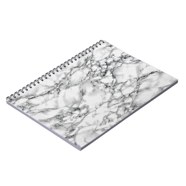 Carnet Pierre Marbre blanc branchée (Côté gauche)