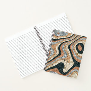 Carnet Pierres Naturelles de Quartz Abstrait Vintage