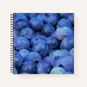 Carnet pile de bleuets
