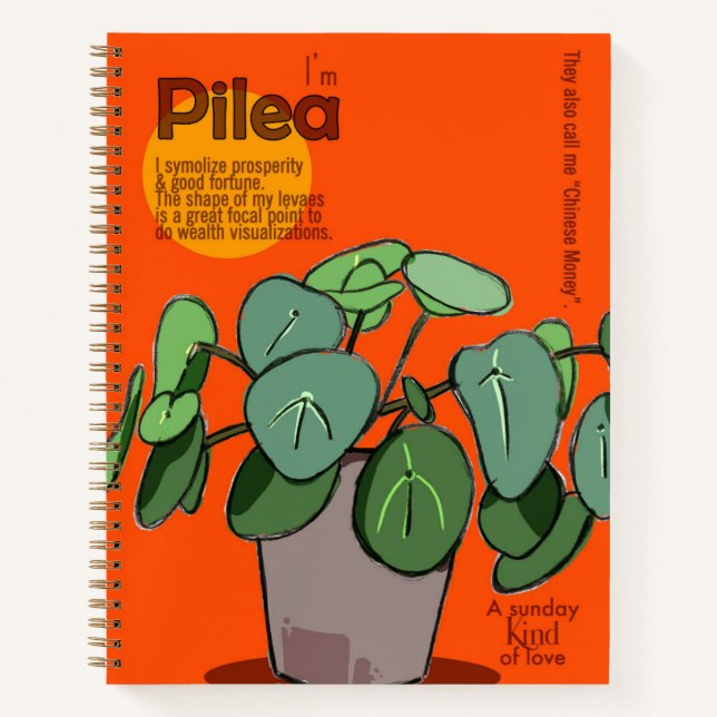 Carnet Pilea (Devant)