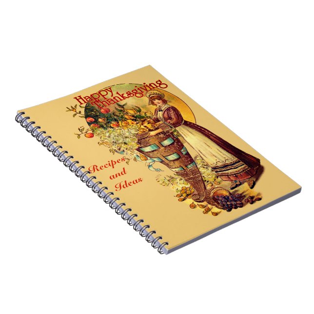 Carnet Pilgrim Girl avec style victorien sur mesure (Côté Droit)