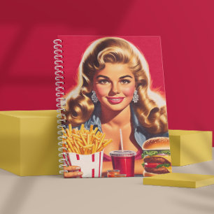 Carnet Pin-up de fast-food vintage