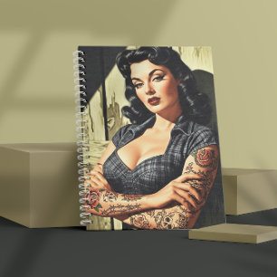 Carnet Pin-up Tatouée Rétro