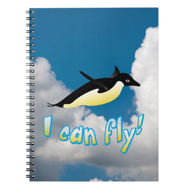 Carnet Pingouin volant (Devant)