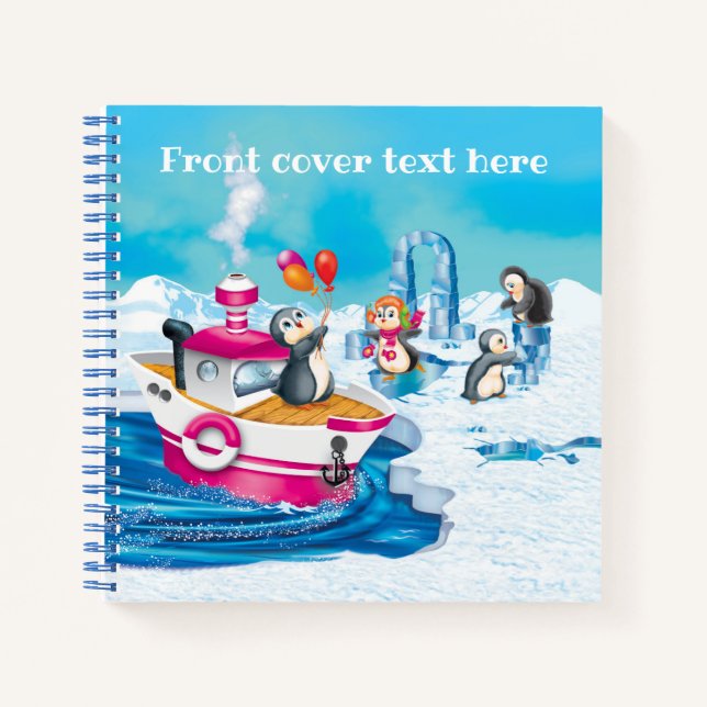 Carnet pingouins en Antarctique (Devant)