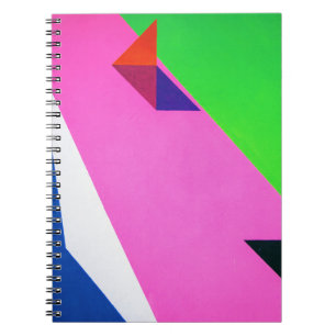Carnet Pink and multicolored abstract art