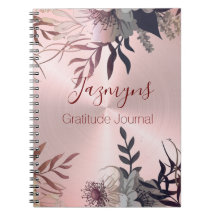 Pink Blush Botanical Gratitude personnalisée