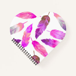 Carnet Pink Feathers