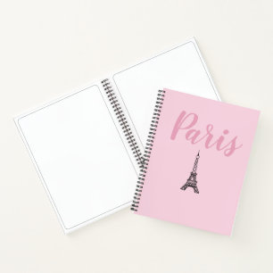 Carnet Pink Paris Eiffel Tower Sketbook