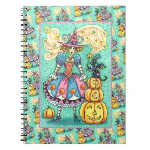 CARNET PINK PARTY WITCH EST HALLOWEEN MAGIQUE, CHAT NOIR